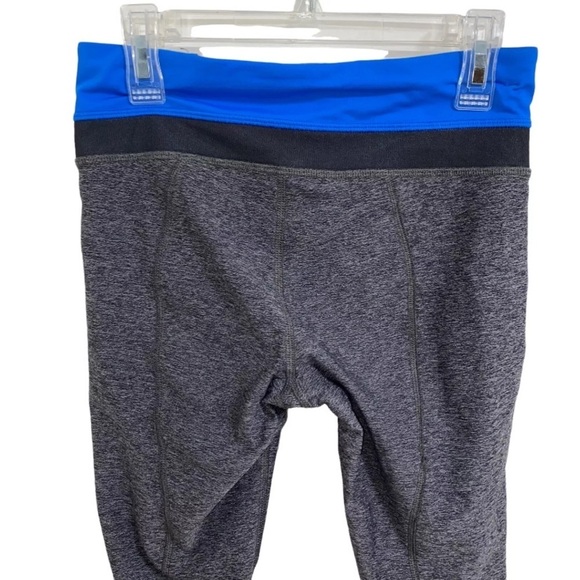 Lululemon Inspire Tight II Mesh Leggings Heathered Black Blue size 6 T25 - Picture 11 of 14